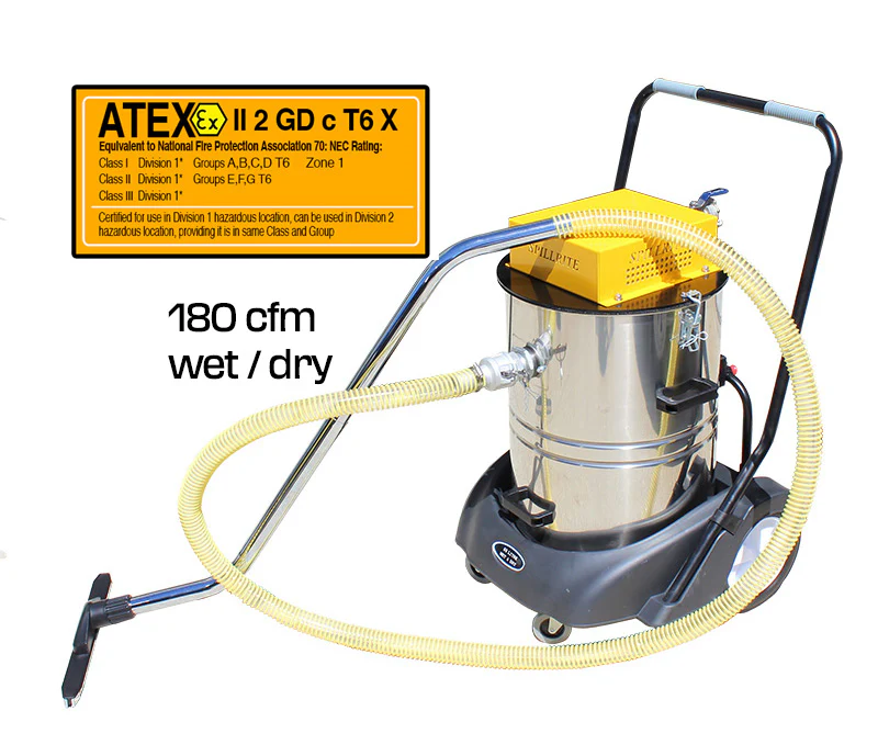 air operated ATEX vacuum 180cfm ATEX