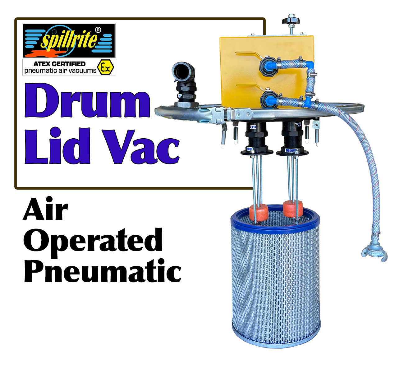 air operated drum lid vacuums